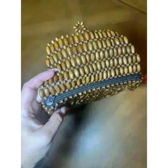 Vintage boho beaded mini backpack - Picture 2 of 6